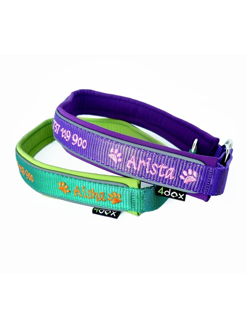 Collar with name - Semi-retractable - customized collar