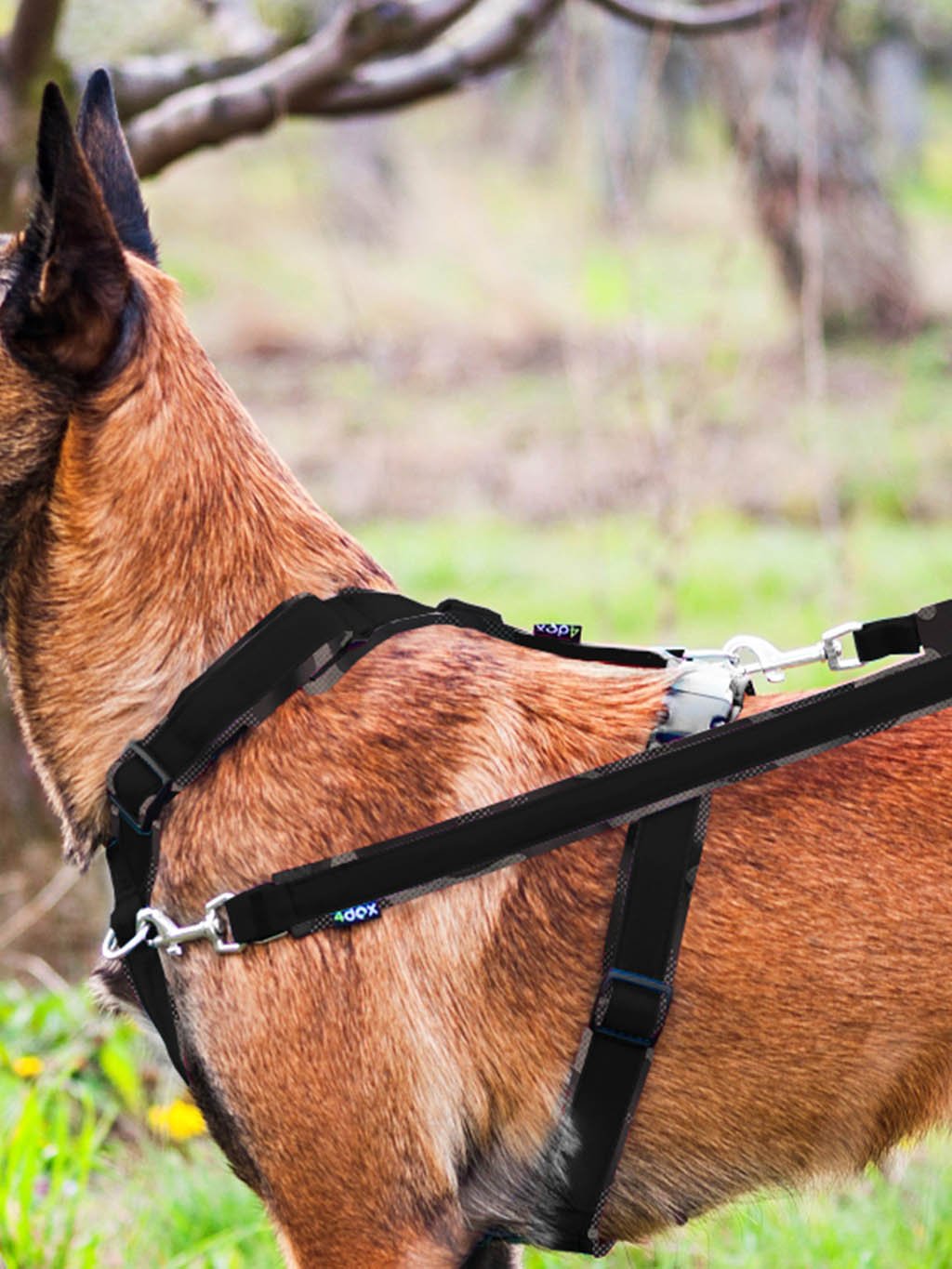 Comfort plus harness - black reflective camouflage