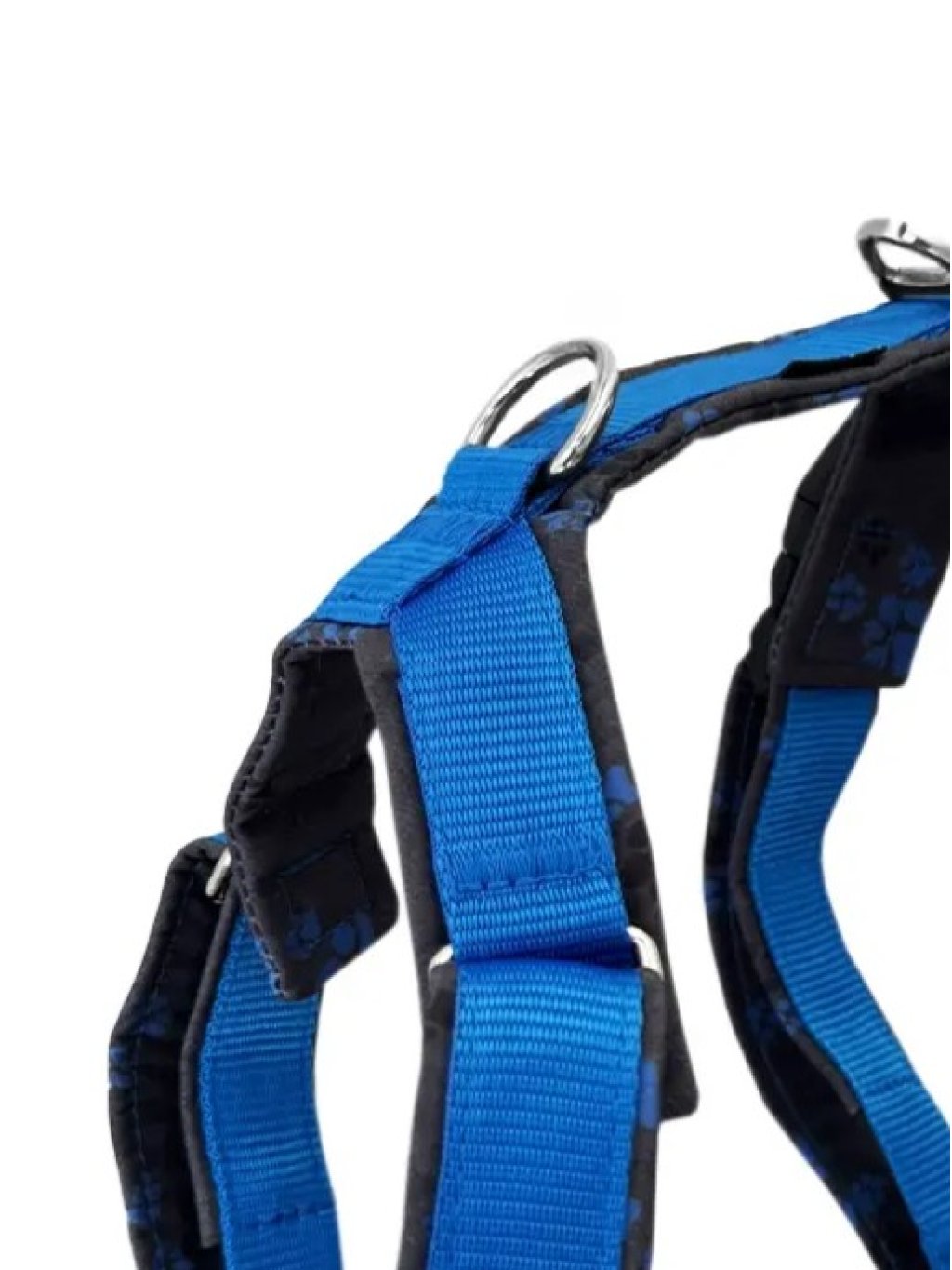 Comfort plus harness - blue with paws 4dox
