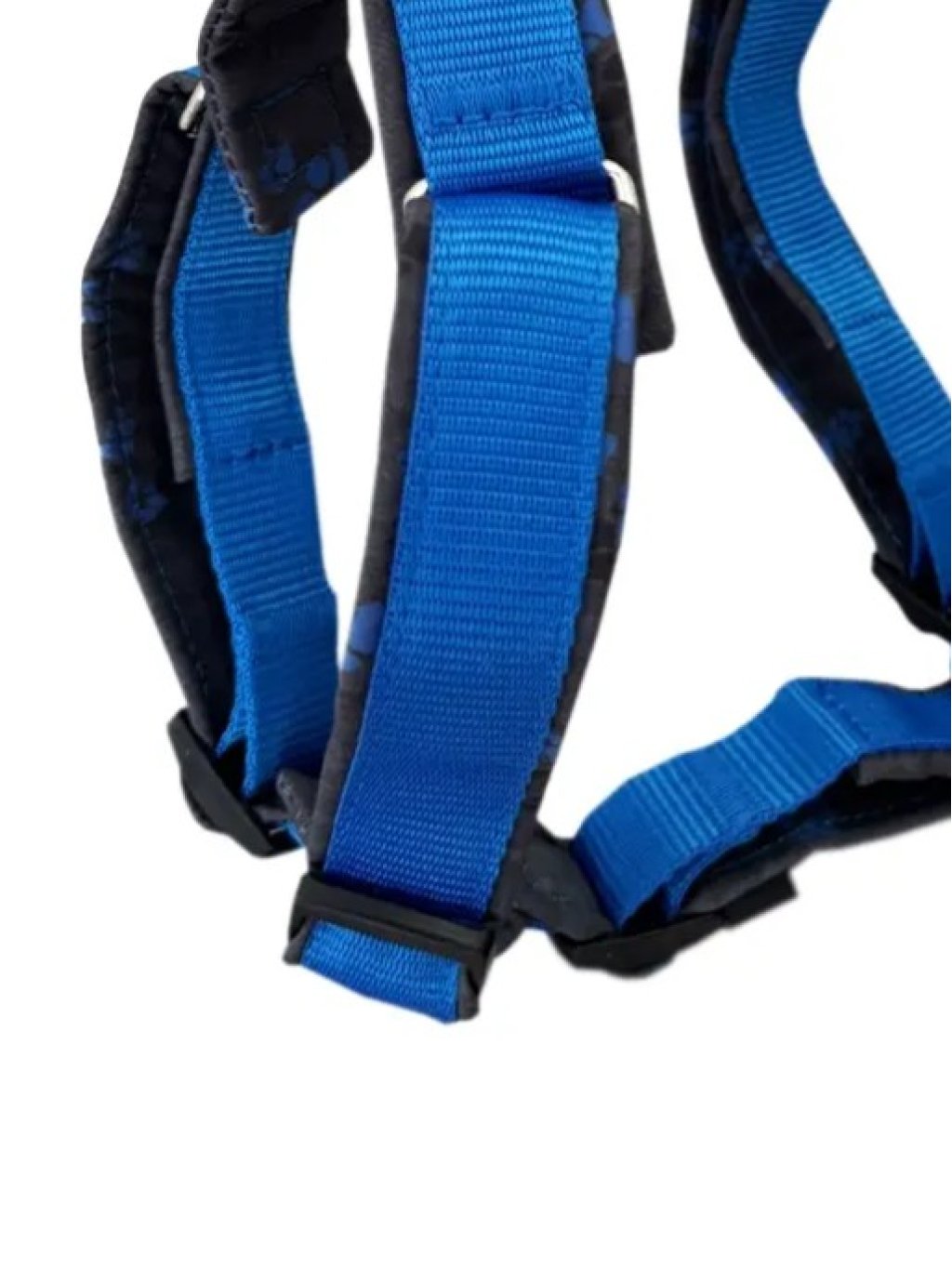 Comfort plus harness - blue with paws 4dox