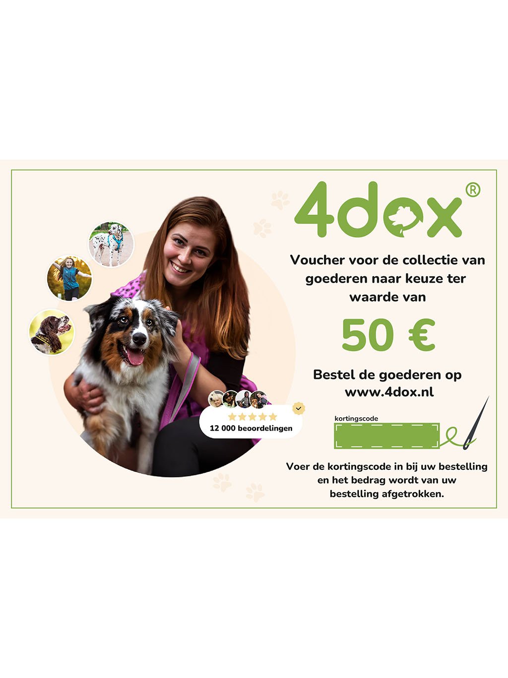 Voucher 4dox for purchase worth 50 €