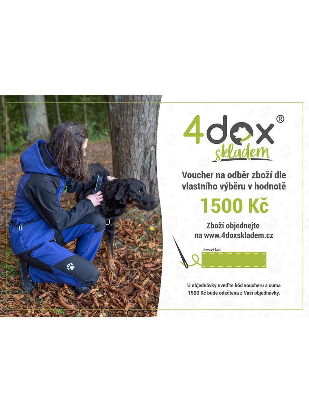 voucher 4dox for purchase worth 1500 CZK