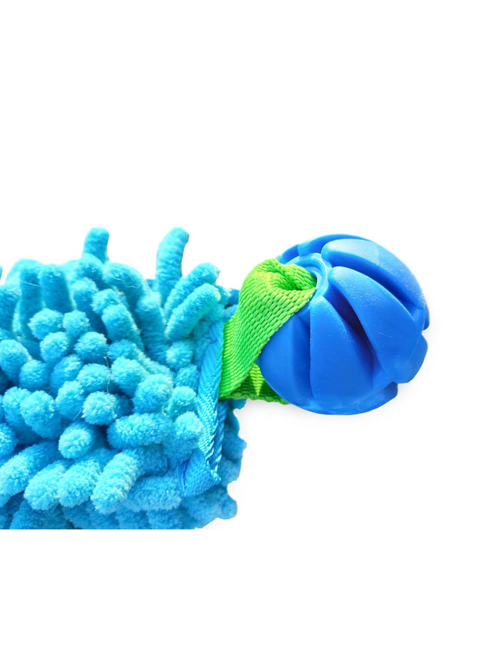 Pull toy with ball 4 cm and blue shock absorber 4dox