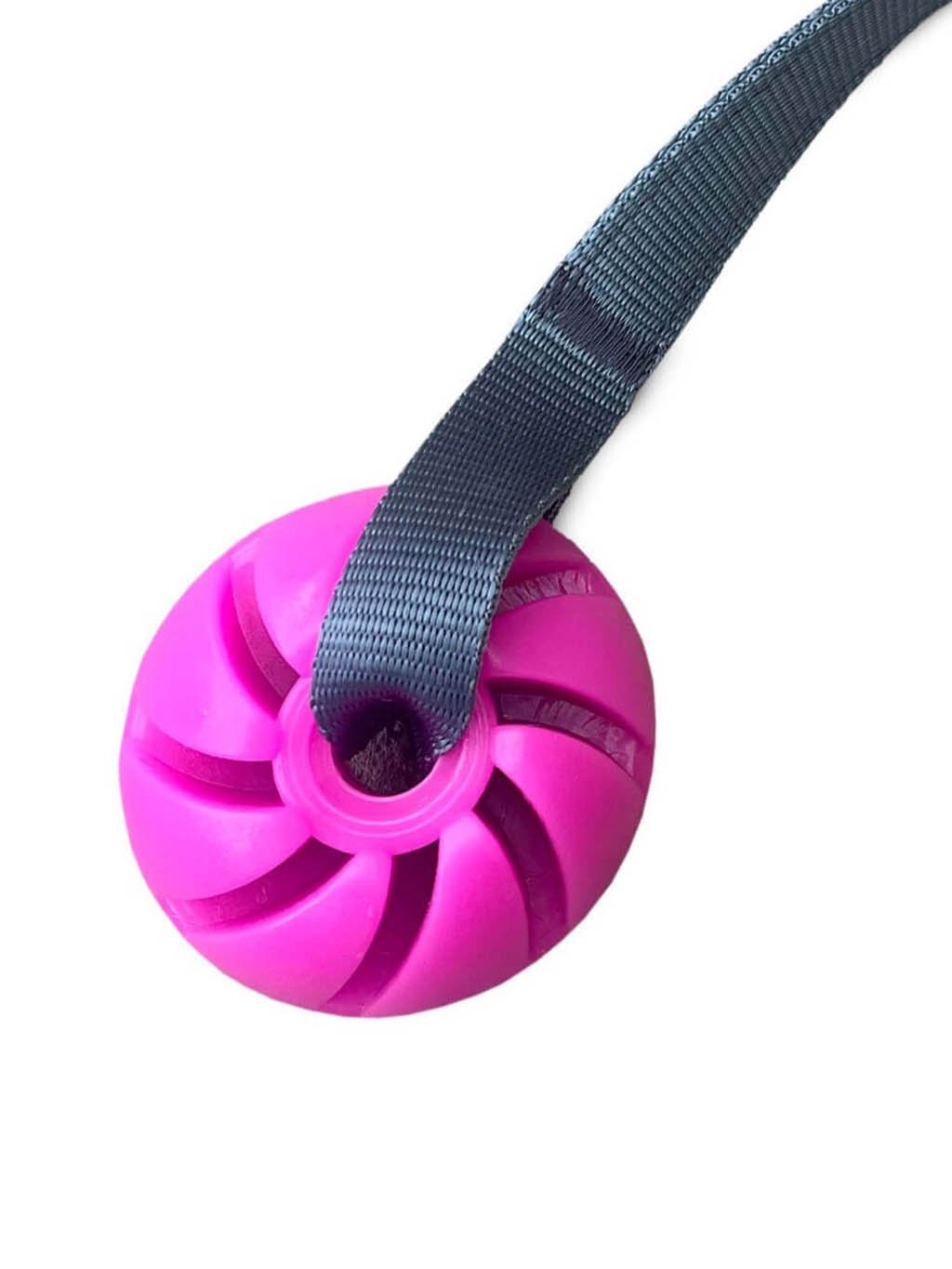 Roze bal drijvend 4 cm met een pootafdruk handvat 4dox