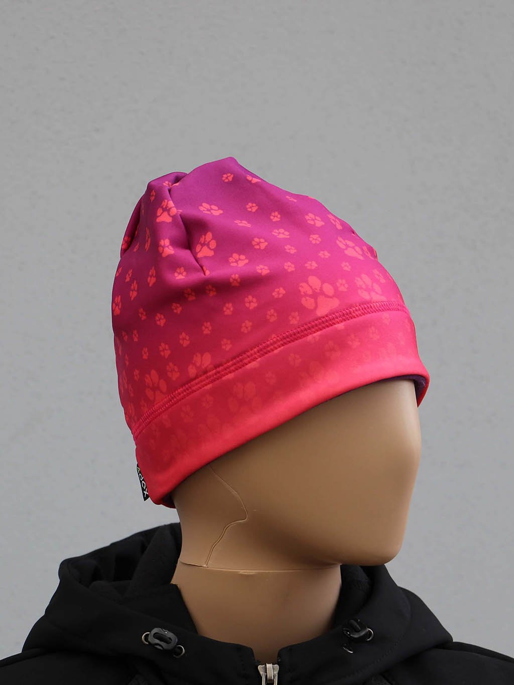 Sport. cap fleece + low ponytail E26L salmon