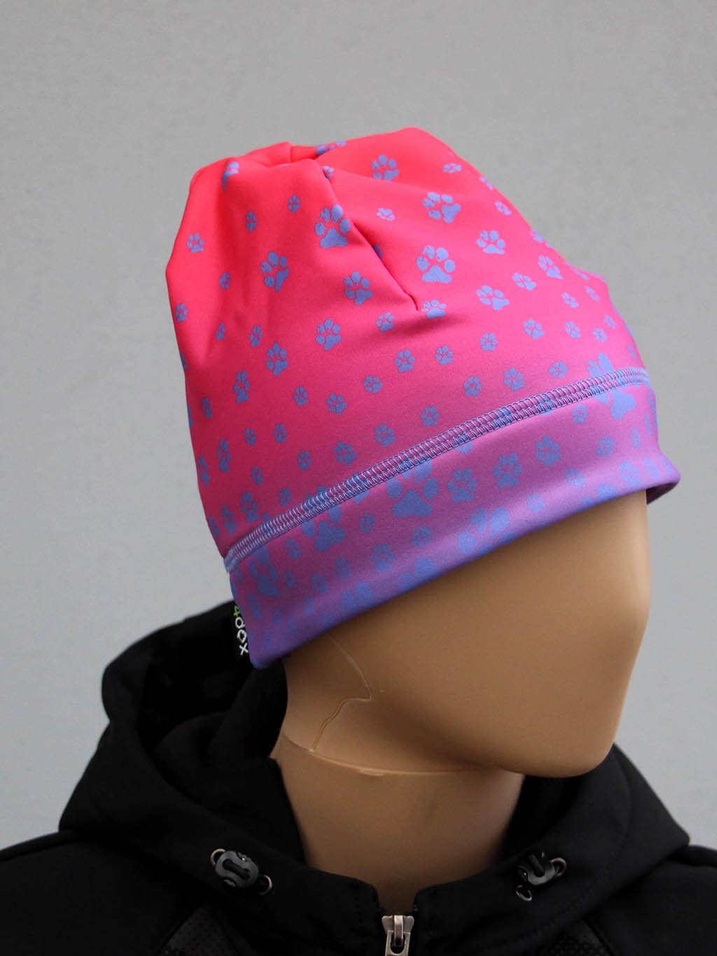 Sport. cap fleece + low ponytail E28L pink