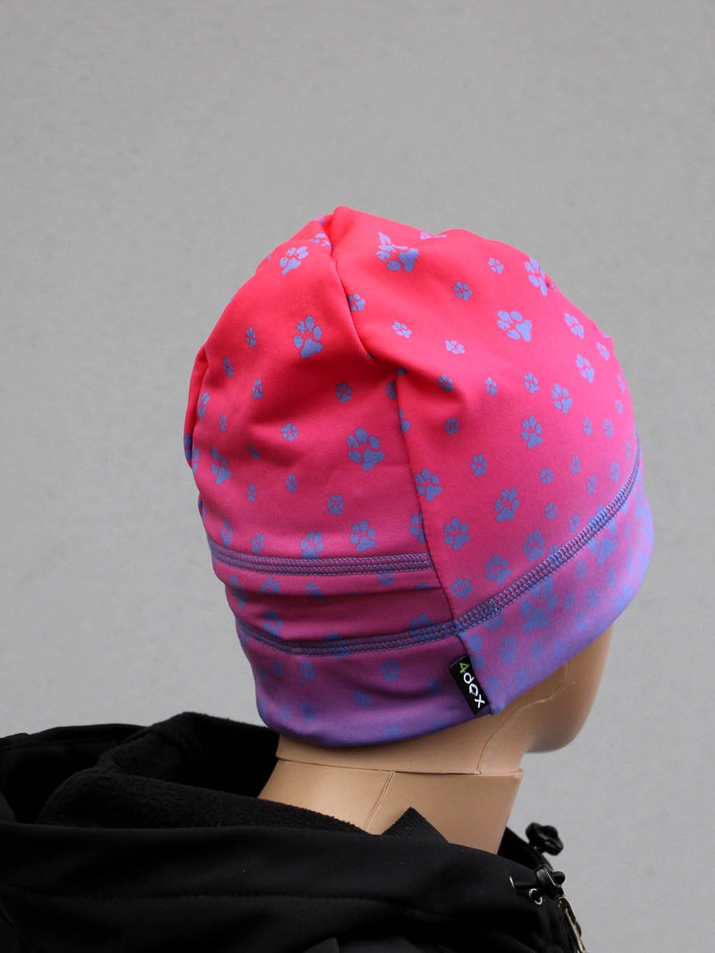 Sport. cap fleece + low ponytail E28L pink