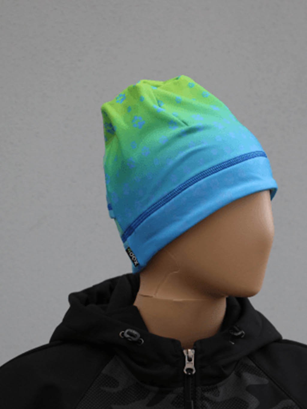 Sport. cap fleece + low ponytail E29L lime