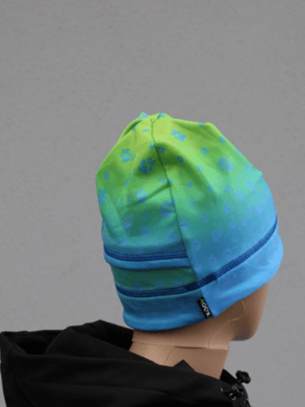 Sport. cap fleece + low ponytail E29L lime