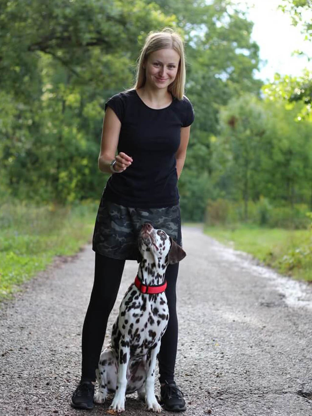 Camo skirt-leggings