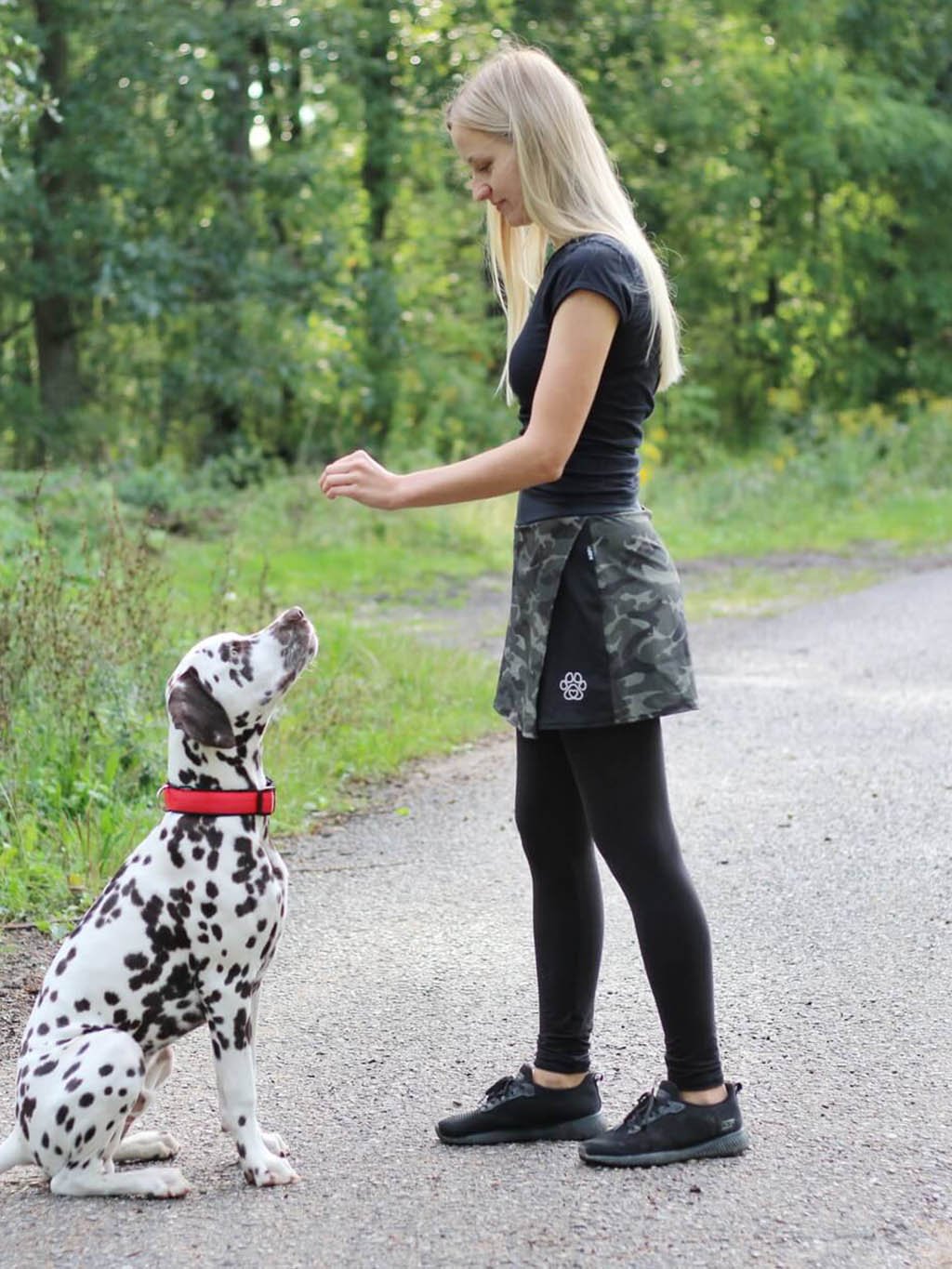 Camo skirt-leggings