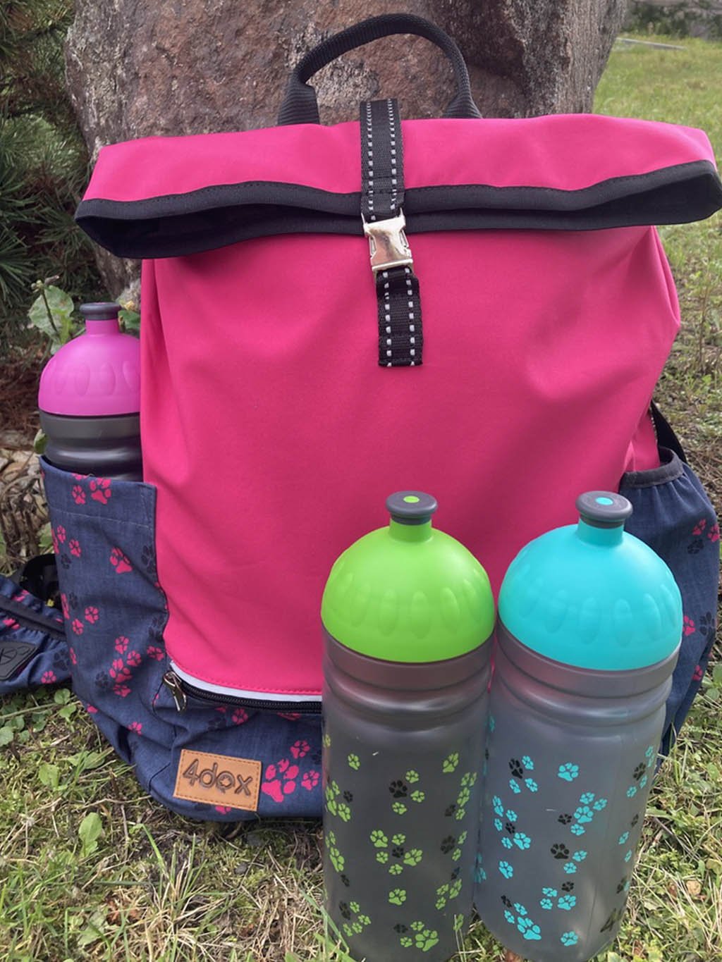 Bottle with pink paws