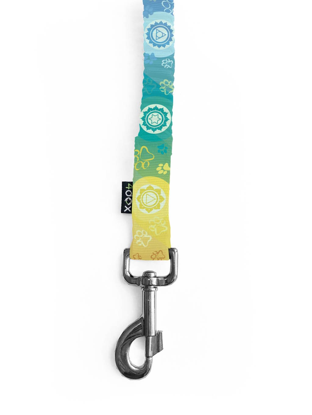 Leash with shock absorber CHAKRAS rainbow