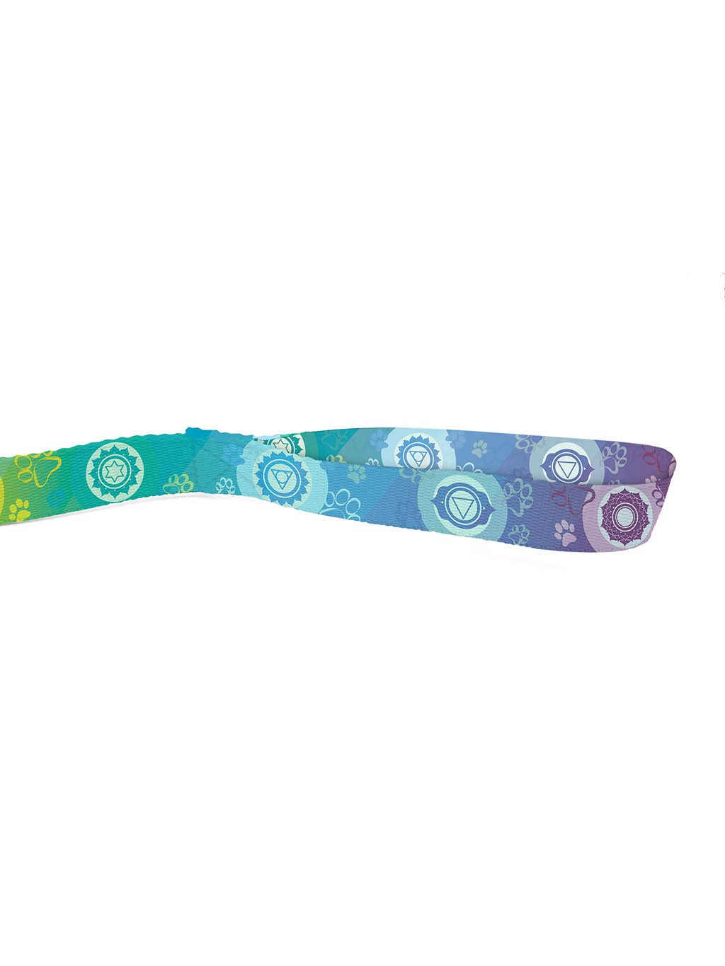 Leash with shock absorber CHAKRAS rainbow