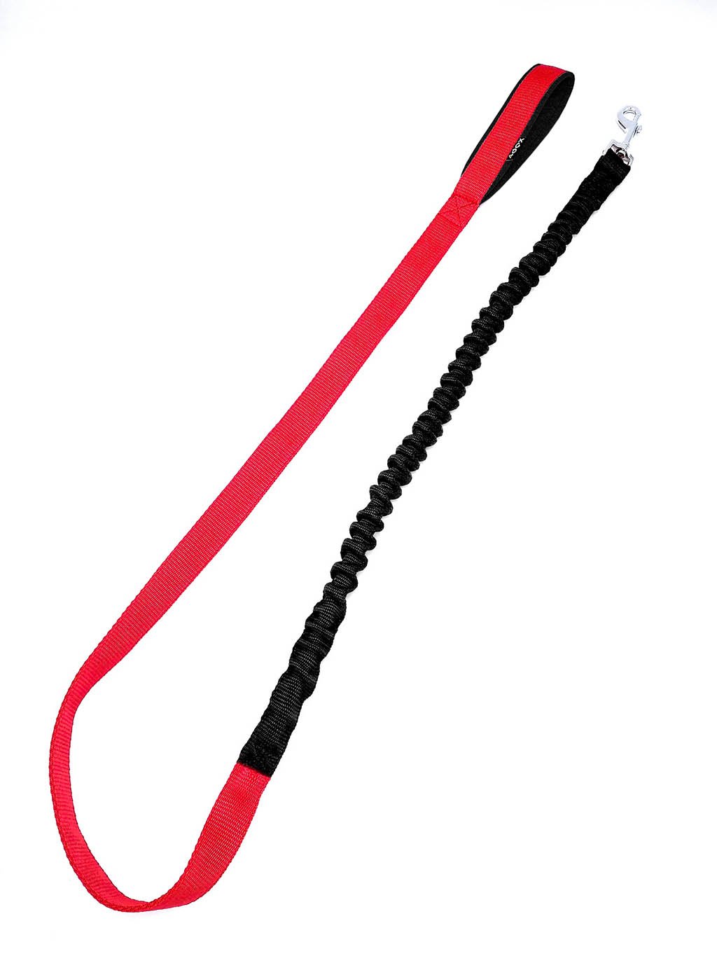 Leash with shock absorber RED-BLACK 4dox