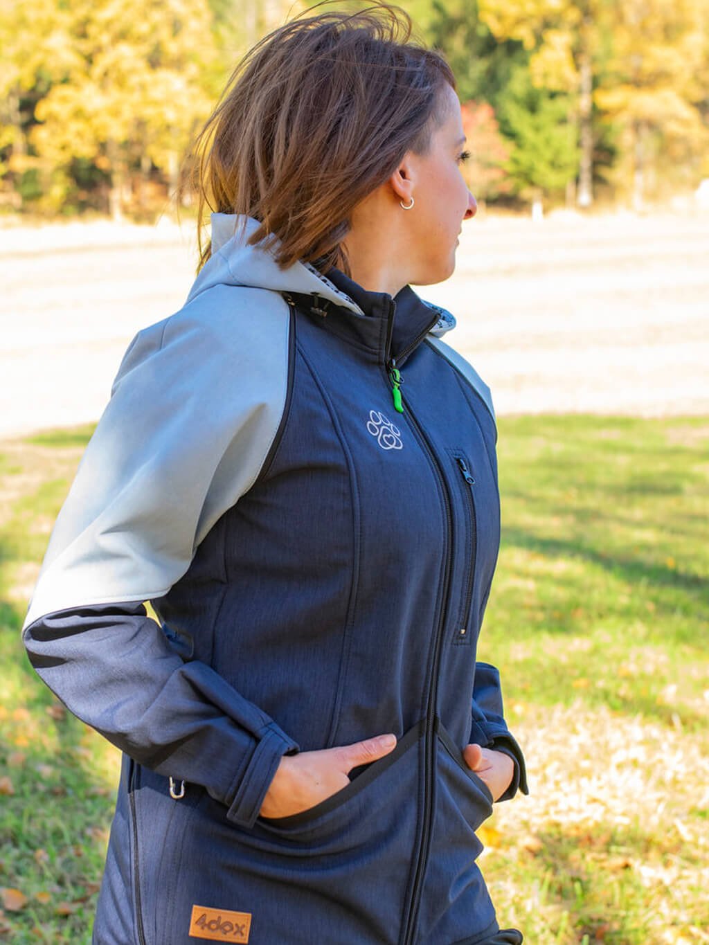 Women's training jacket 2 in 1 blueberry