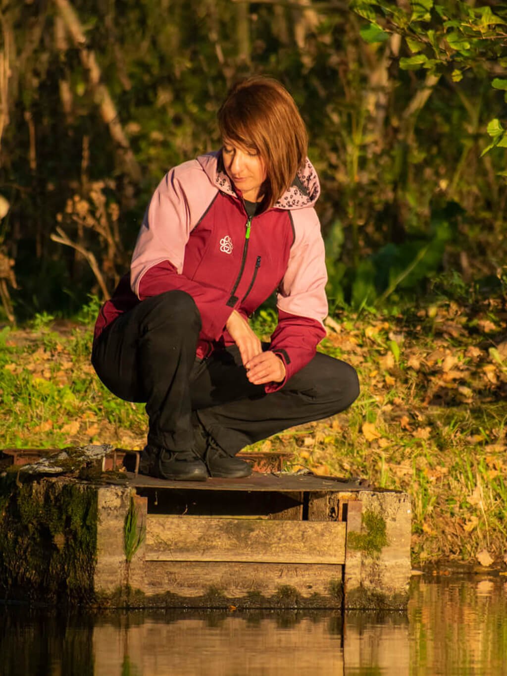 Women's training jacket 2 in 1 garnet