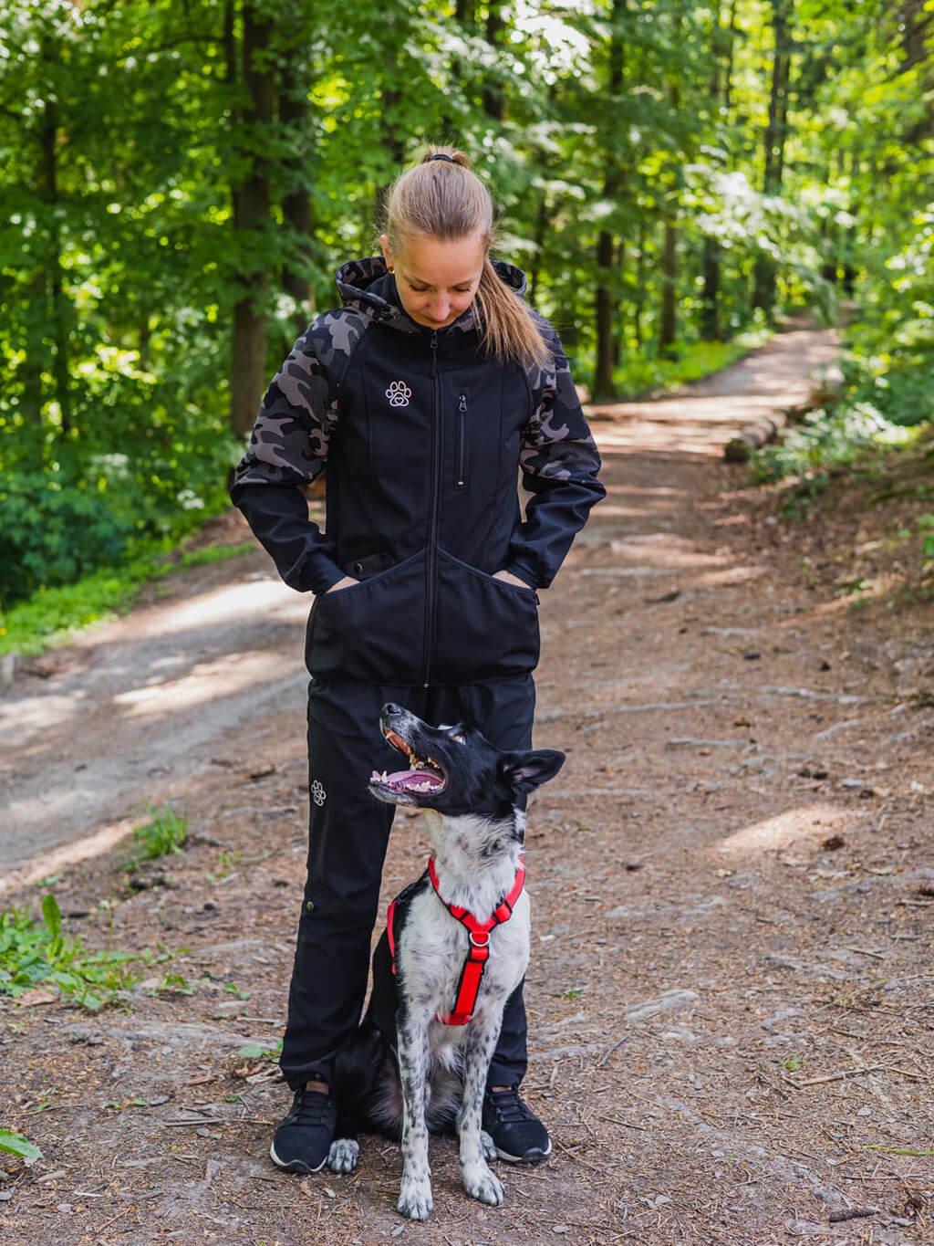 Ladies training jacket 2in1 reflective 4dox