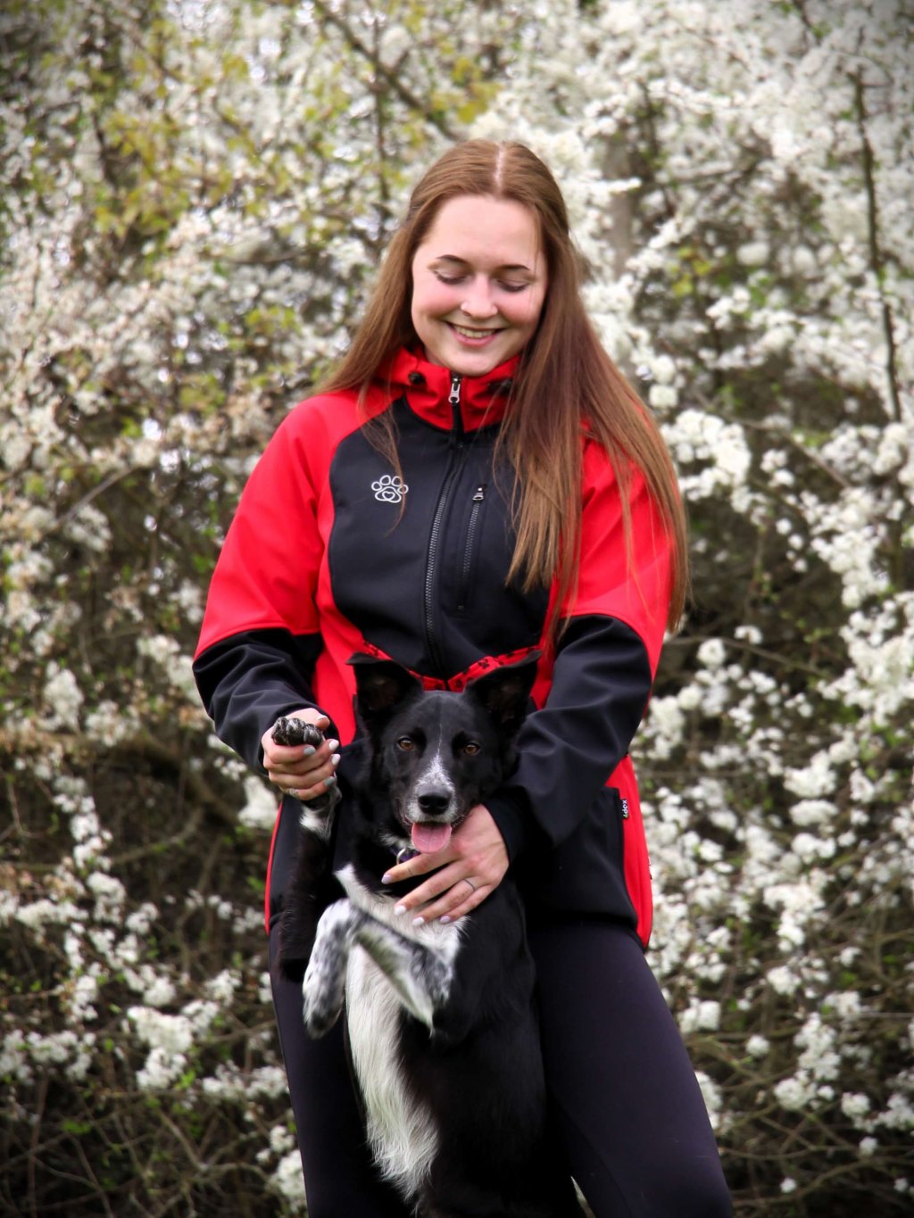 Dames trainingsjas rood voor het hele jaar 4dox