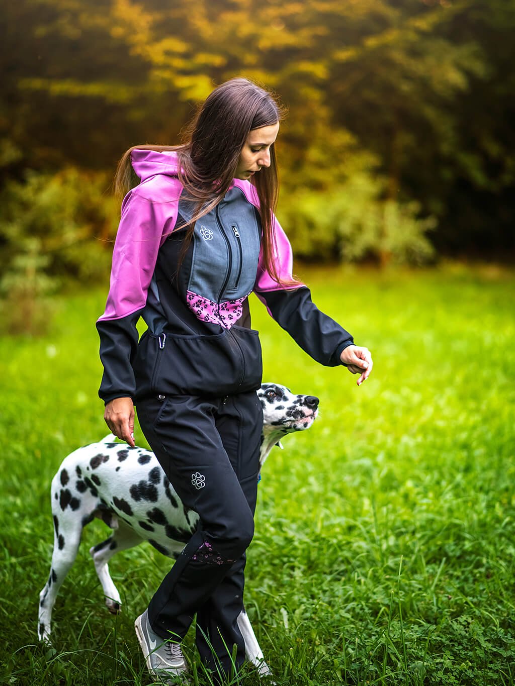 Ladies training jacket lavender year round 4dox