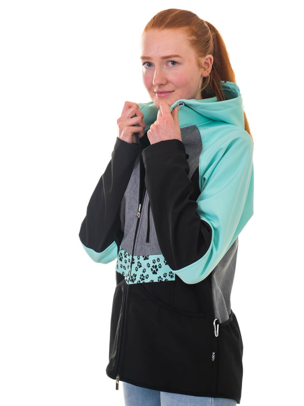 Women's training jacket mint all-year round