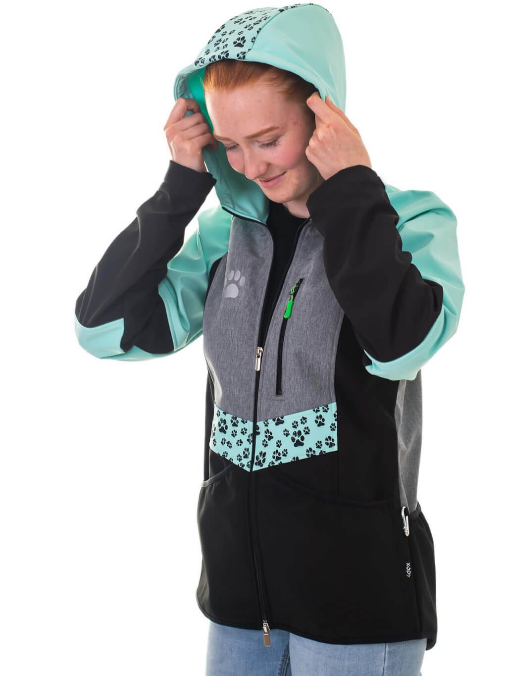 Women's training jacket mint all-year round