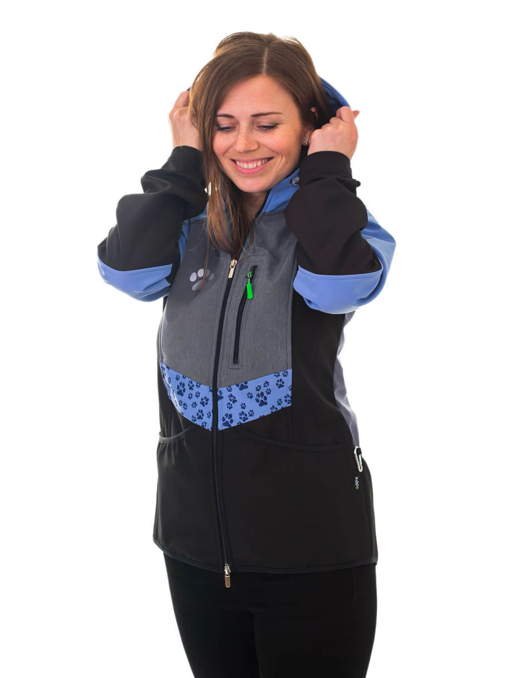 Ladies training jacket periwinkle all year 4dox