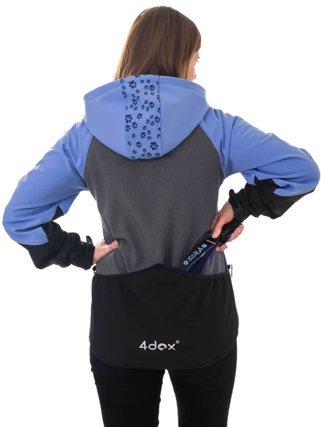 Ladies training jacket periwinkle all year 4dox