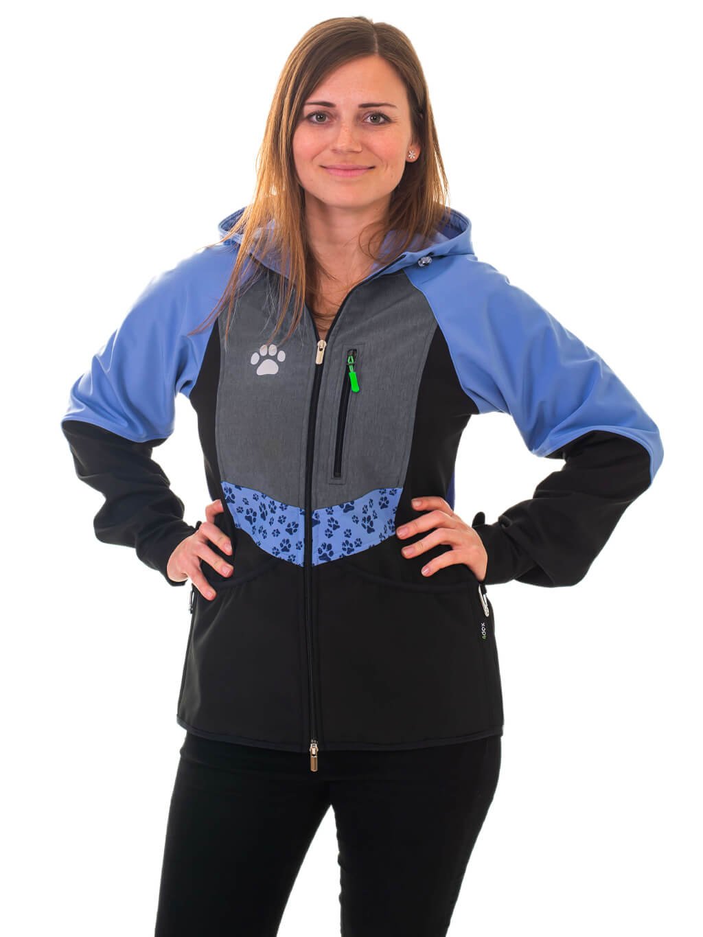 Ladies training jacket periwinkle all year 4dox