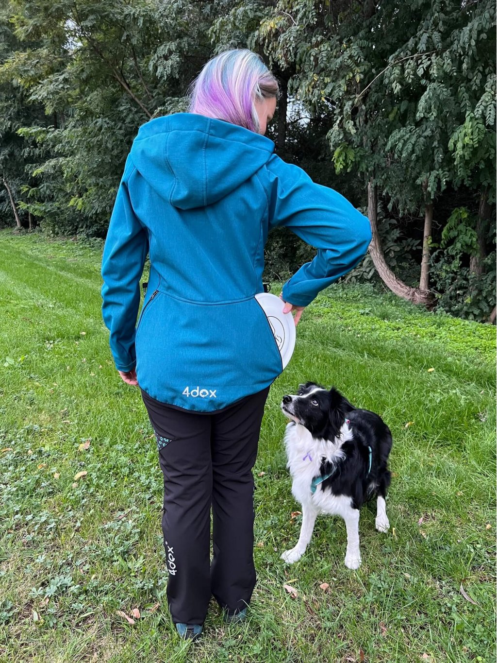 Women's training jacket teal