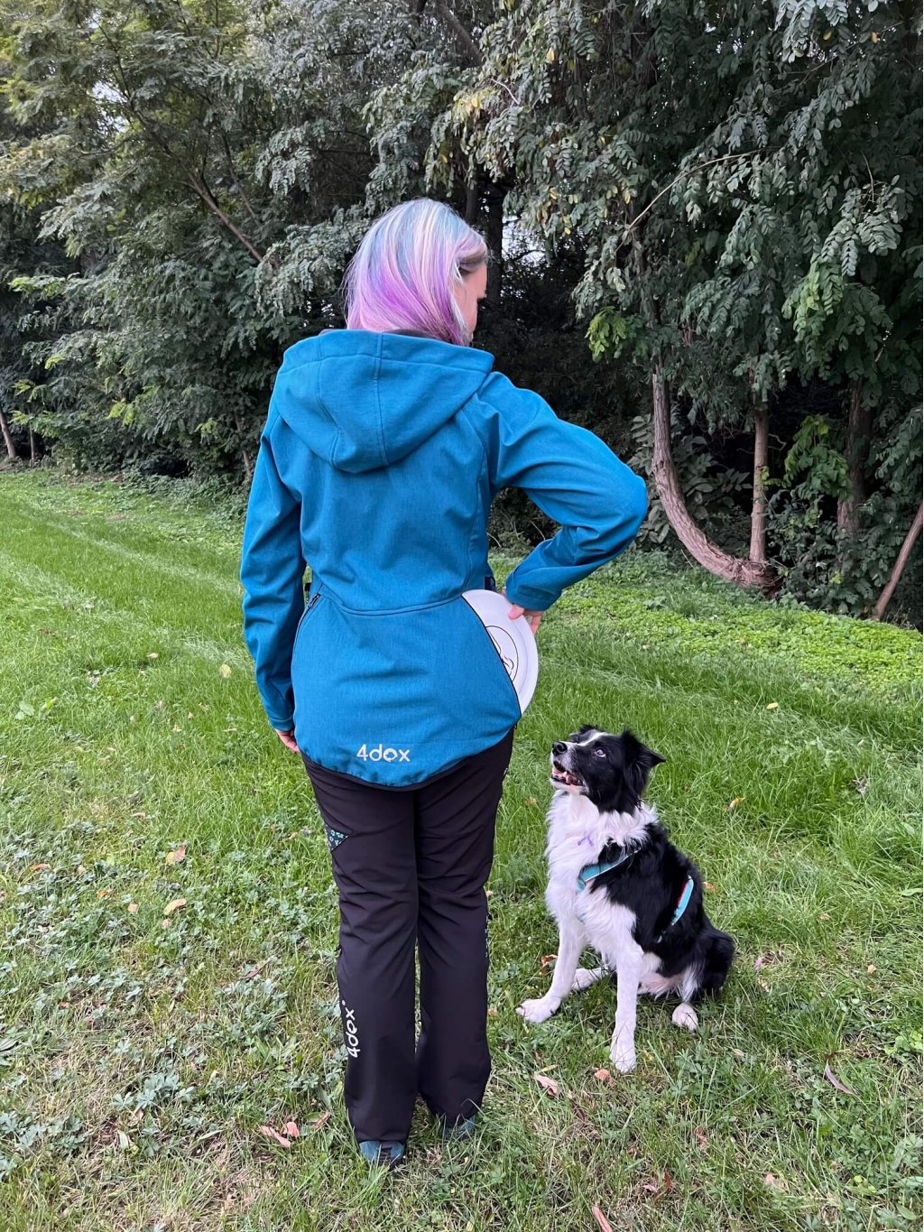 Women's training jacket teal