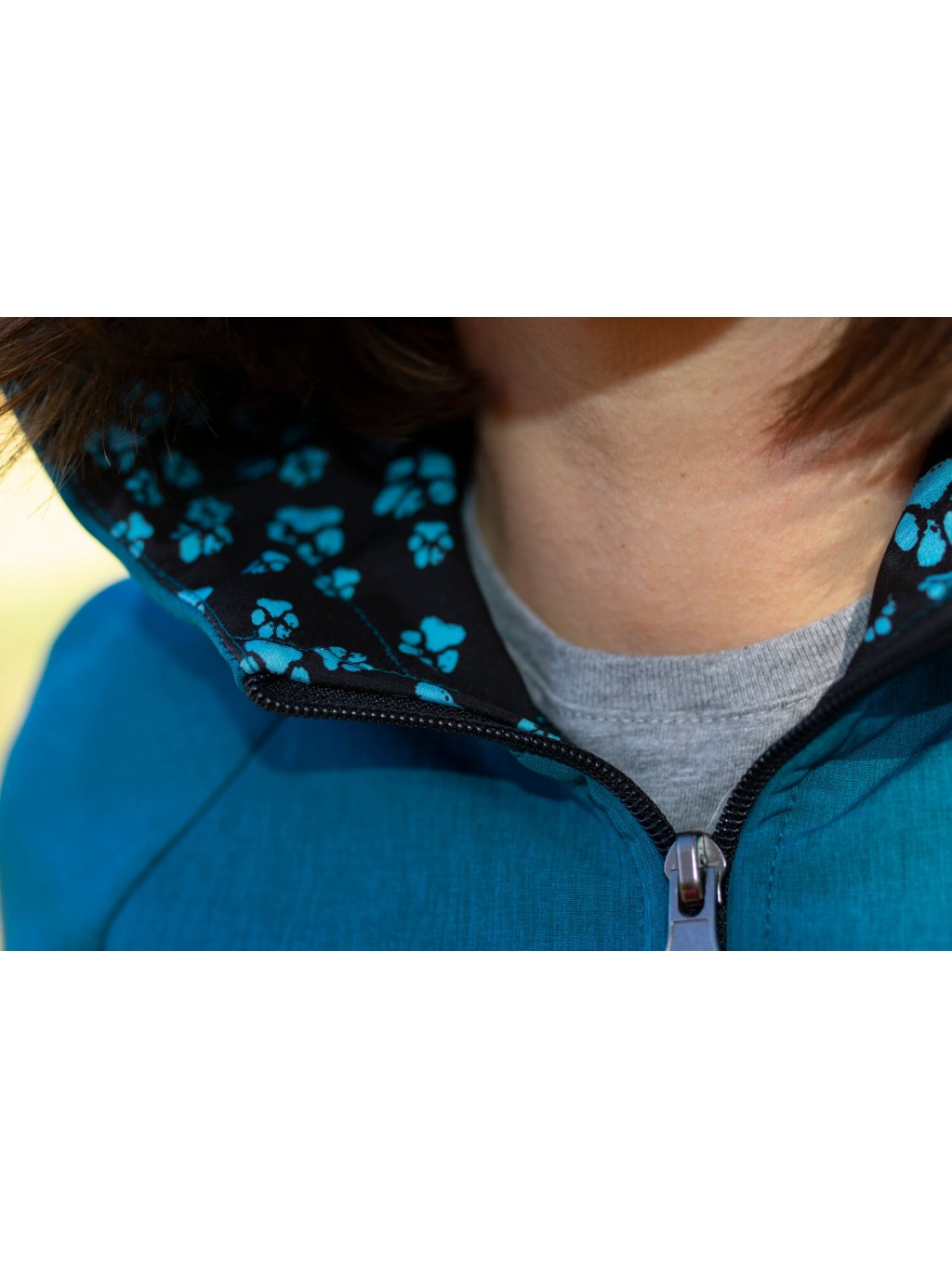 Women's training jacket teal