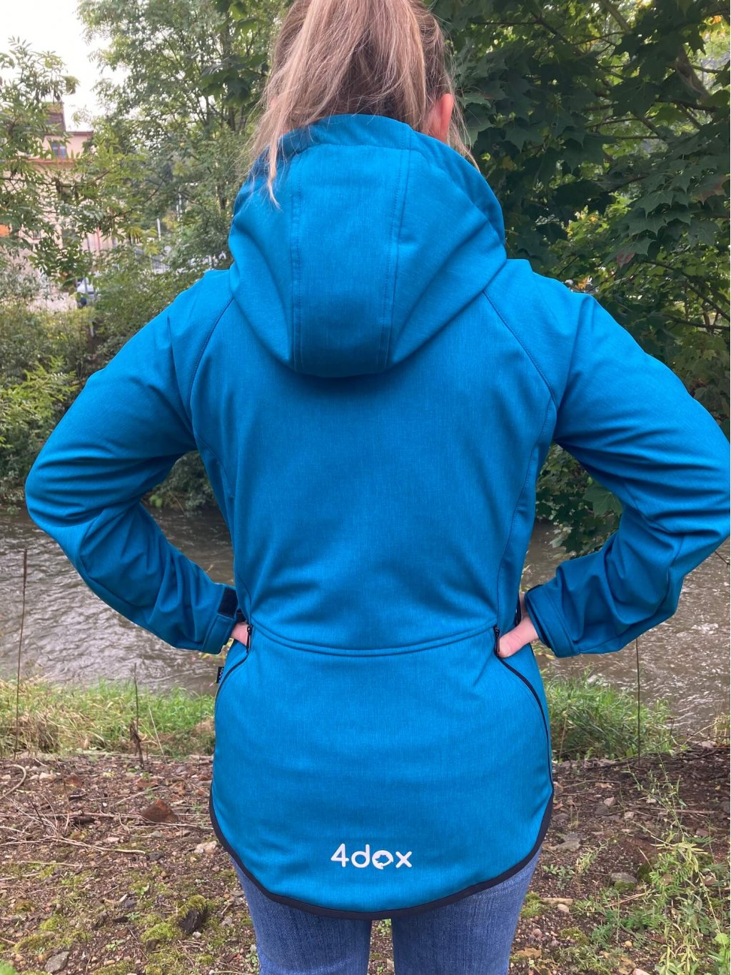 Women's training jacket teal