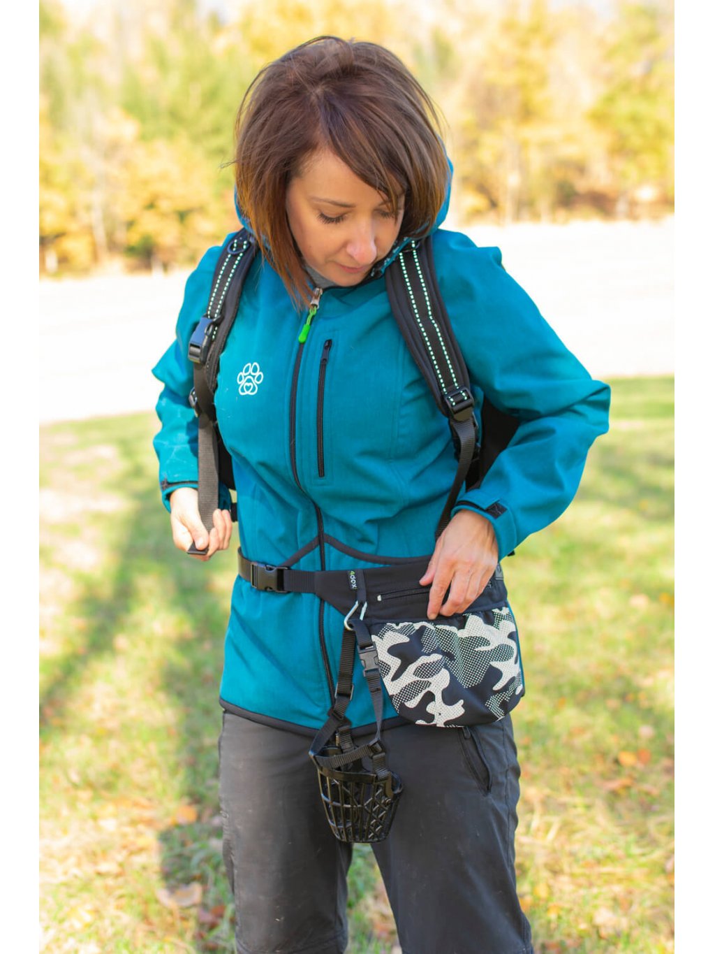 Women's training jacket teal