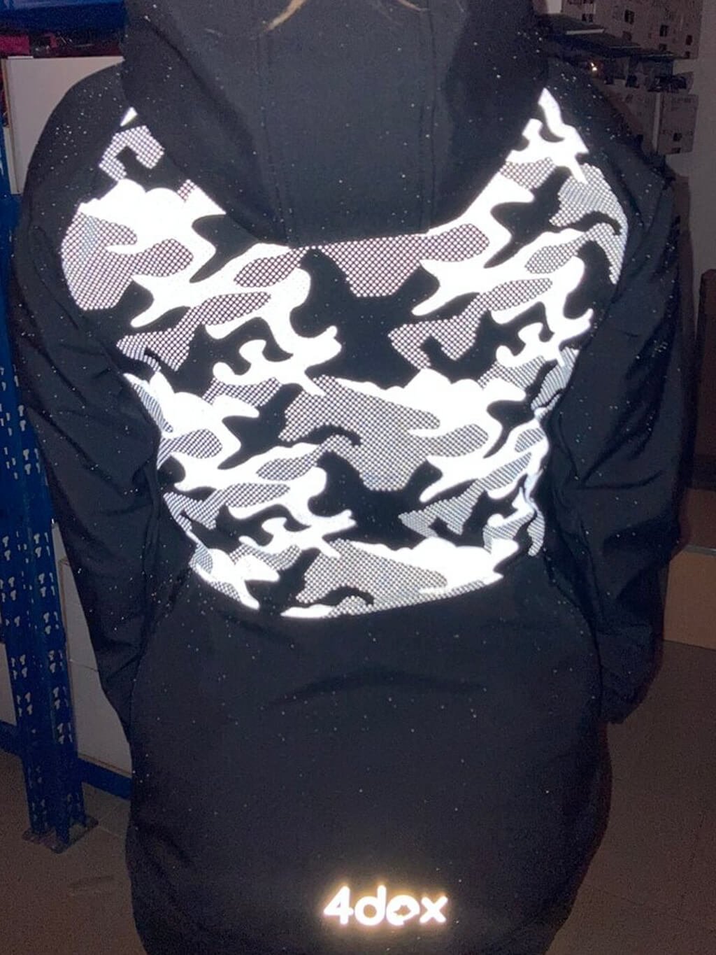 Women's training jacket reflective camouflage