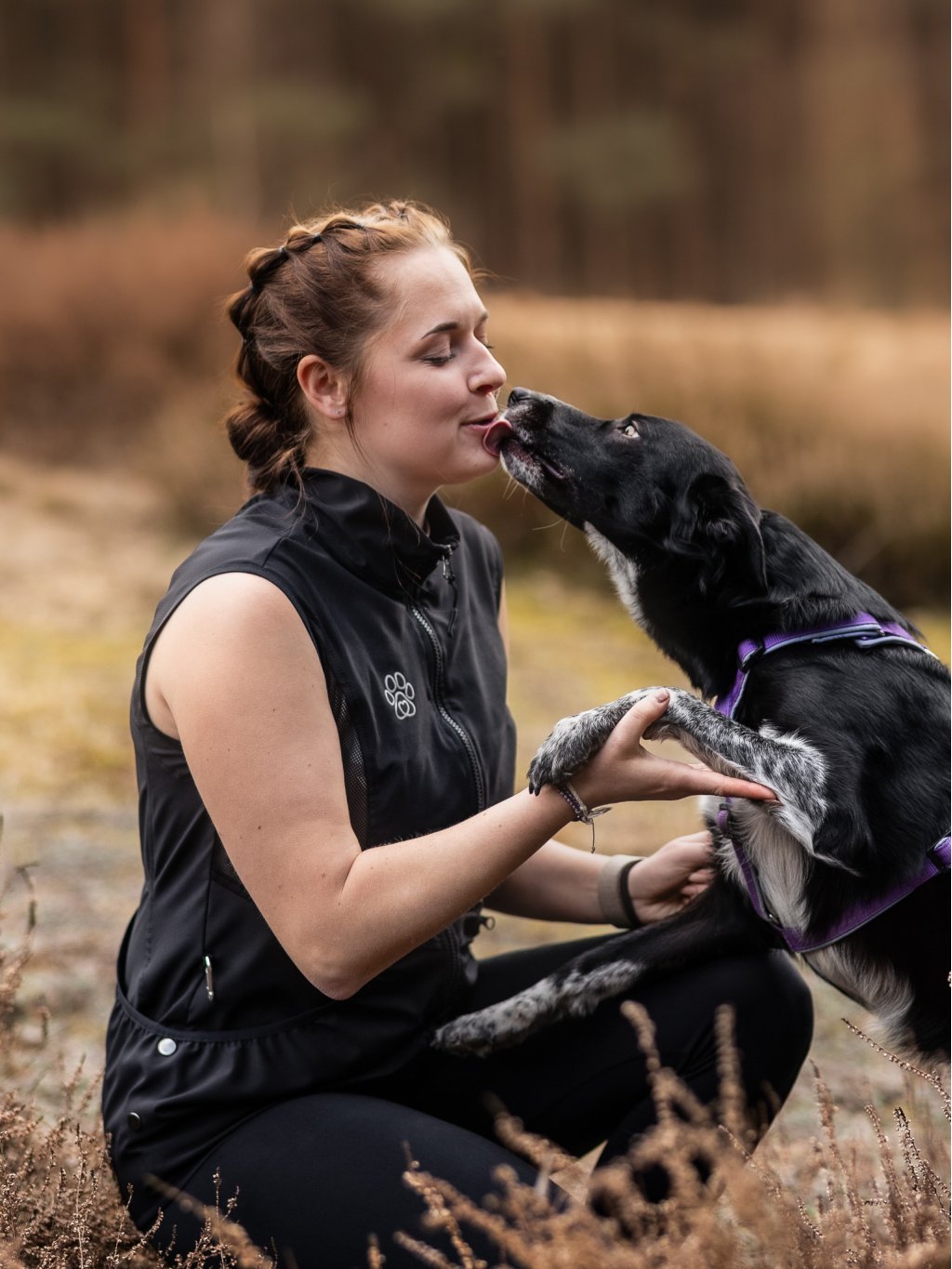 Dames Mesh zomer bodywarmer 4dox - zwart