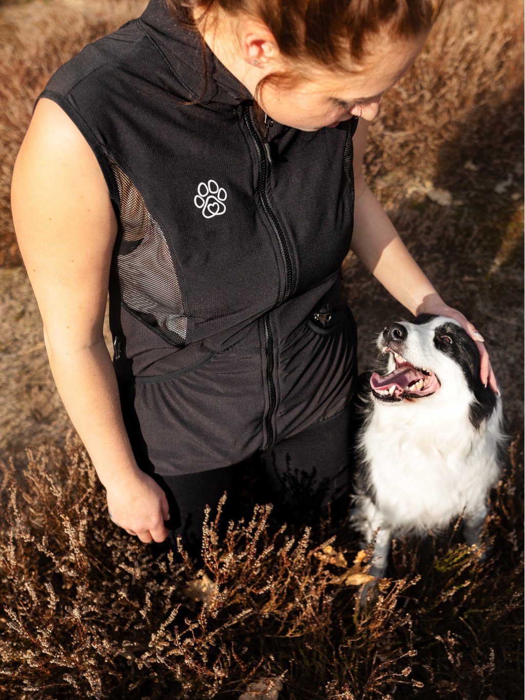 Dames Mesh zomer bodywarmer 4dox - zwart