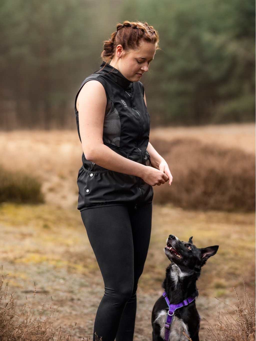 Dames Mesh zomer bodywarmer 4dox - zwart