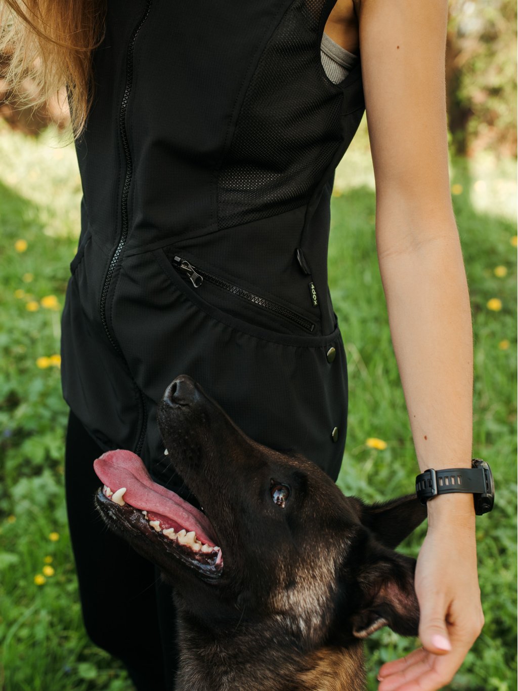 Dames Mesh zomer bodywarmer 4dox - zwart