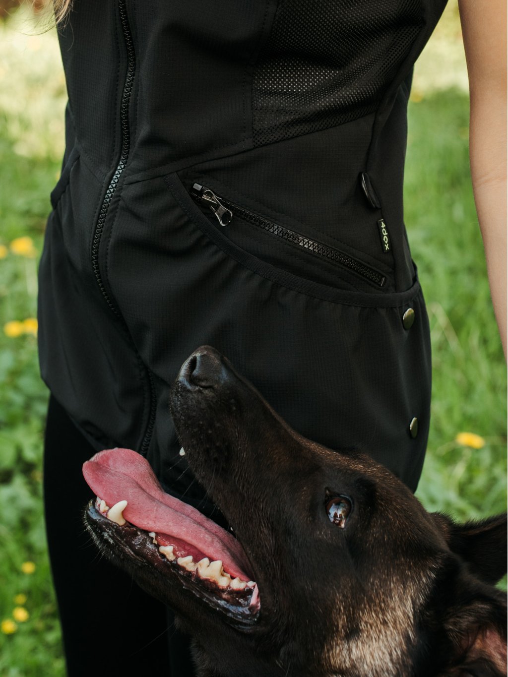 Dames Mesh zomer bodywarmer 4dox - zwart