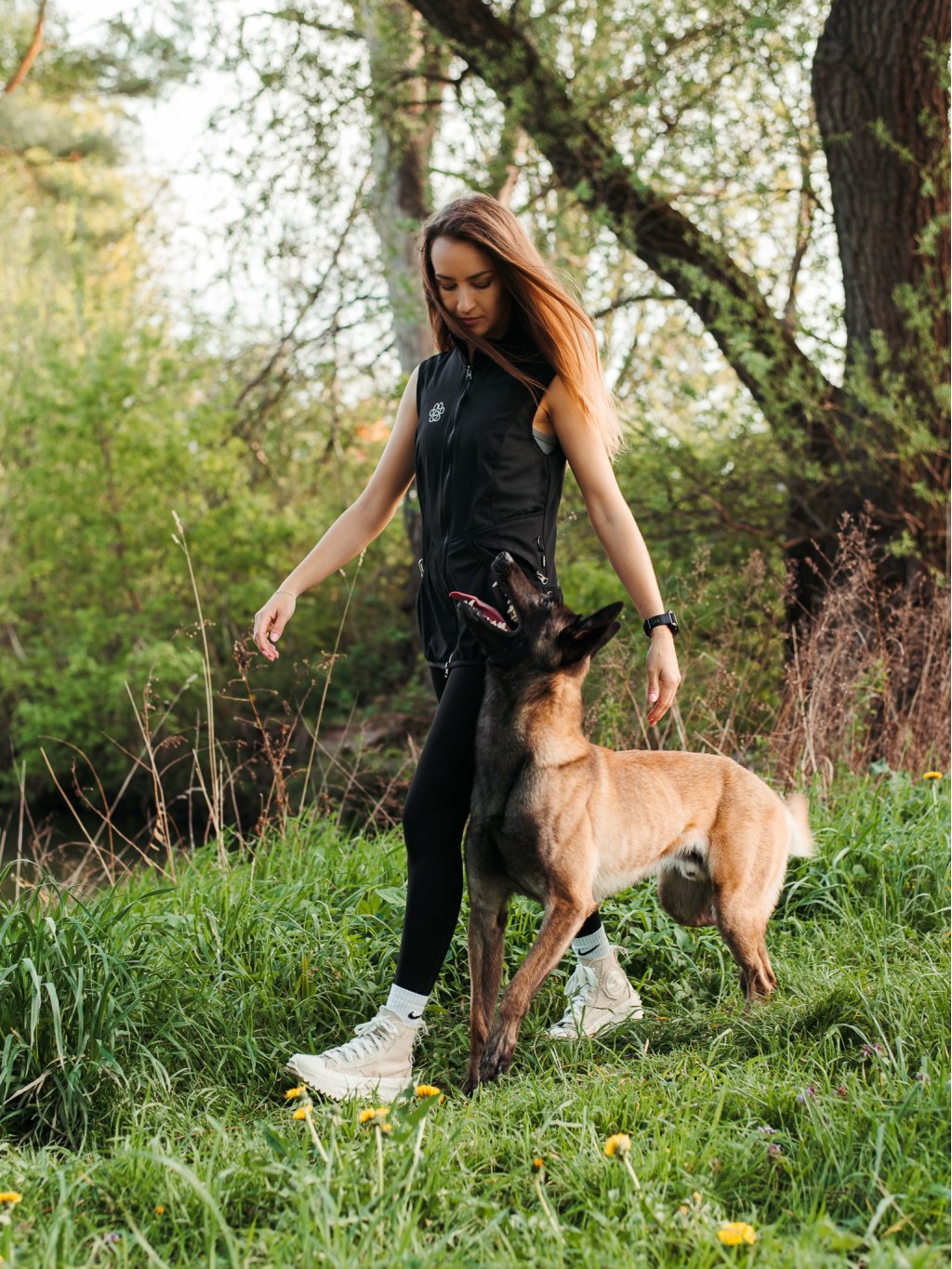 Dames Mesh zomer bodywarmer 4dox - zwart
