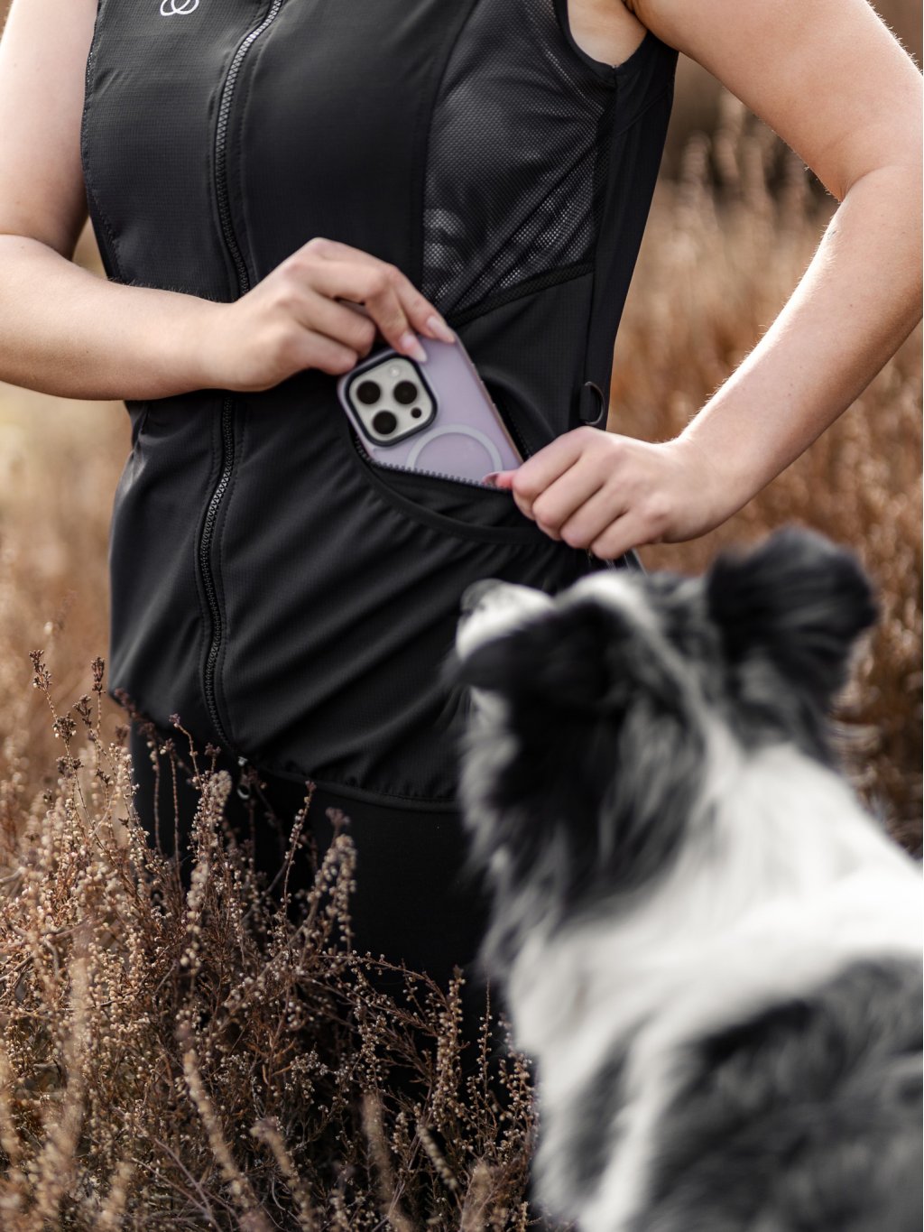 Dames Mesh zomer bodywarmer 4dox - zwart