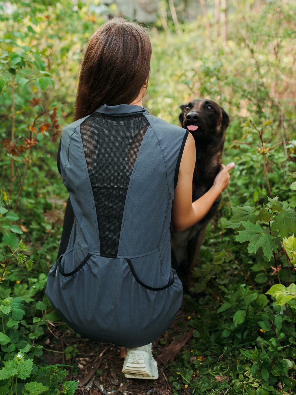 Dames Mesh zomer bodywarmer 4dox - metaal