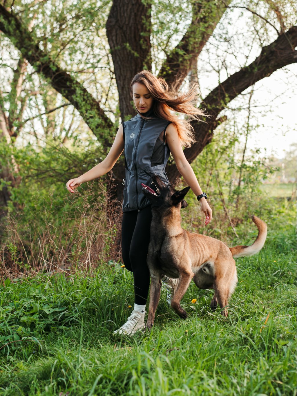 Dames Mesh zomer bodywarmer 4dox - metaal