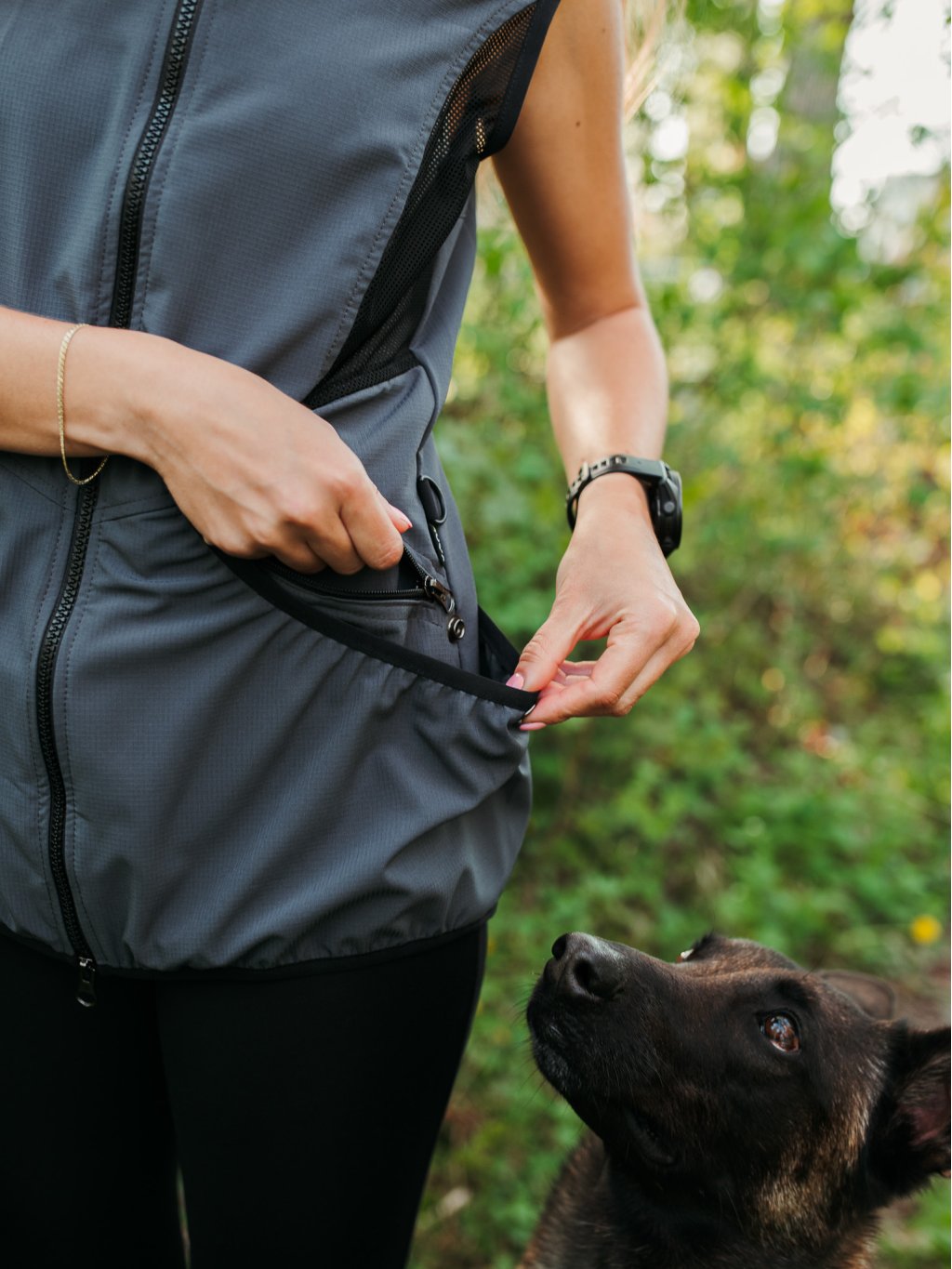 Dames Mesh zomer bodywarmer 4dox - metaal