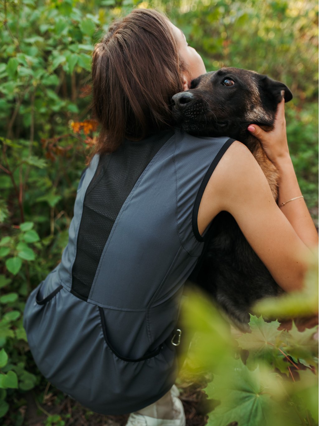 Dames Mesh zomer bodywarmer 4dox - metaal