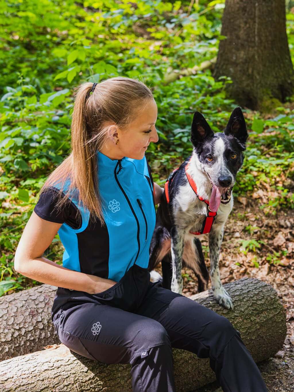 Ladies summer training vest - aqua