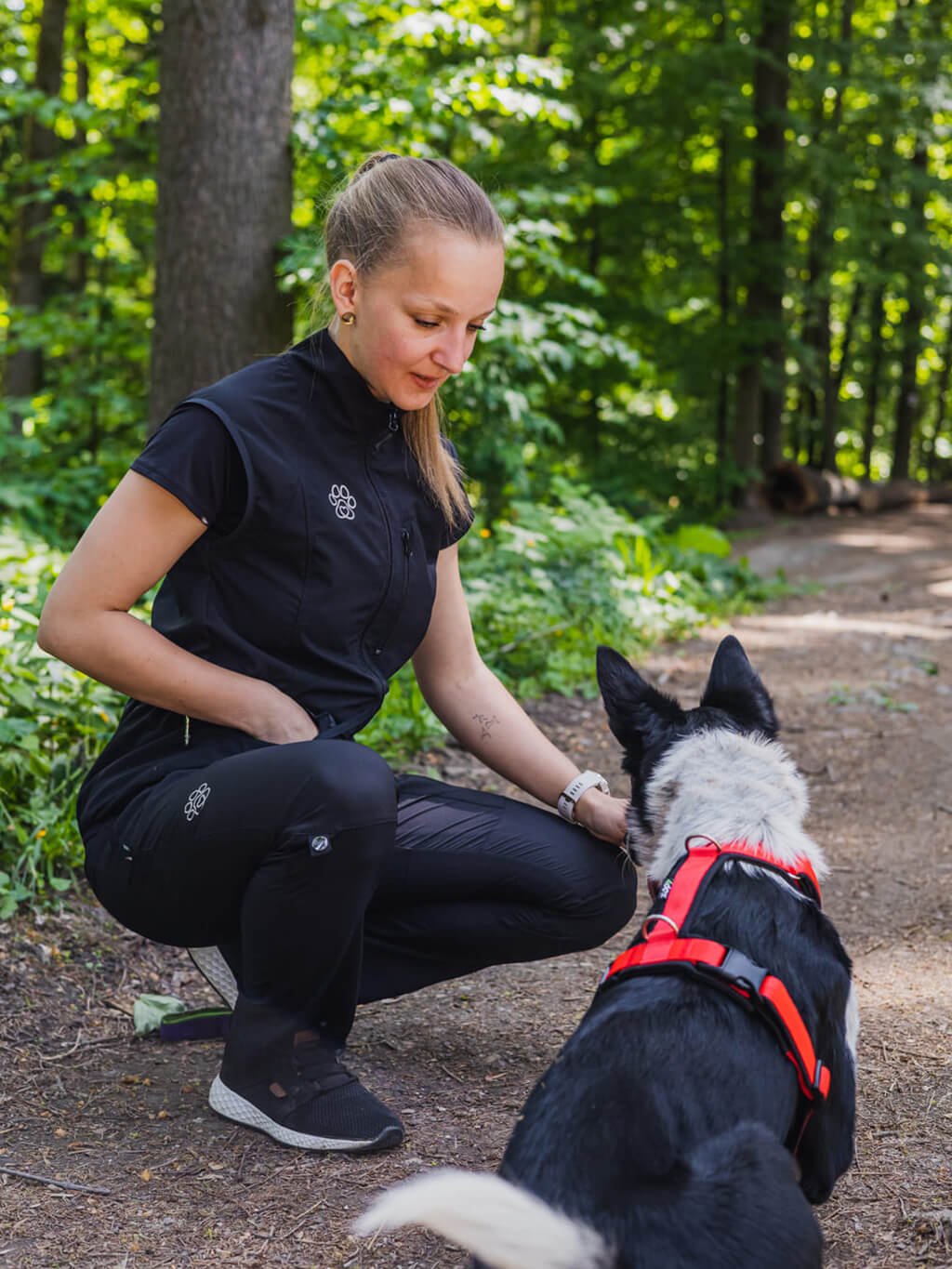 Ladies summer training vest - black