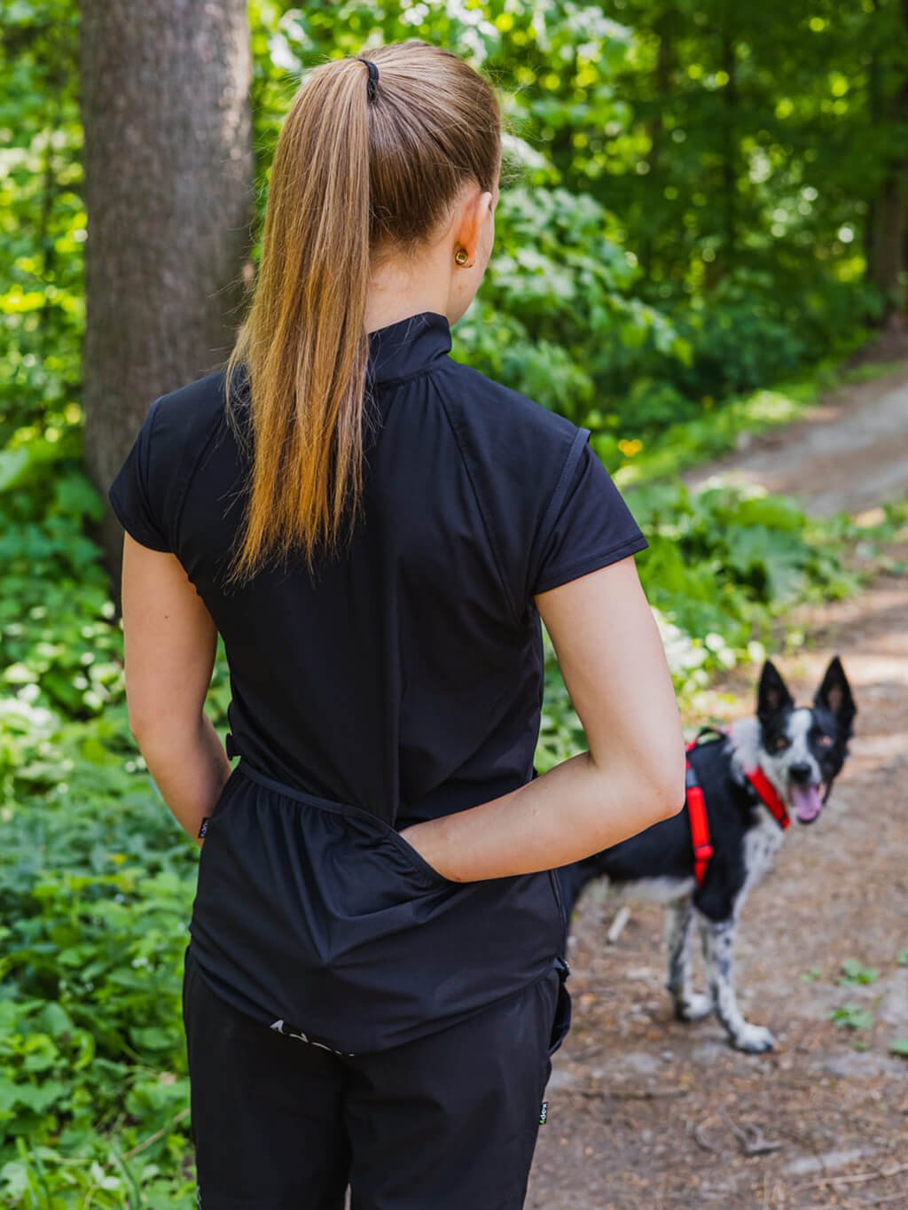 Ladies summer training vest - red