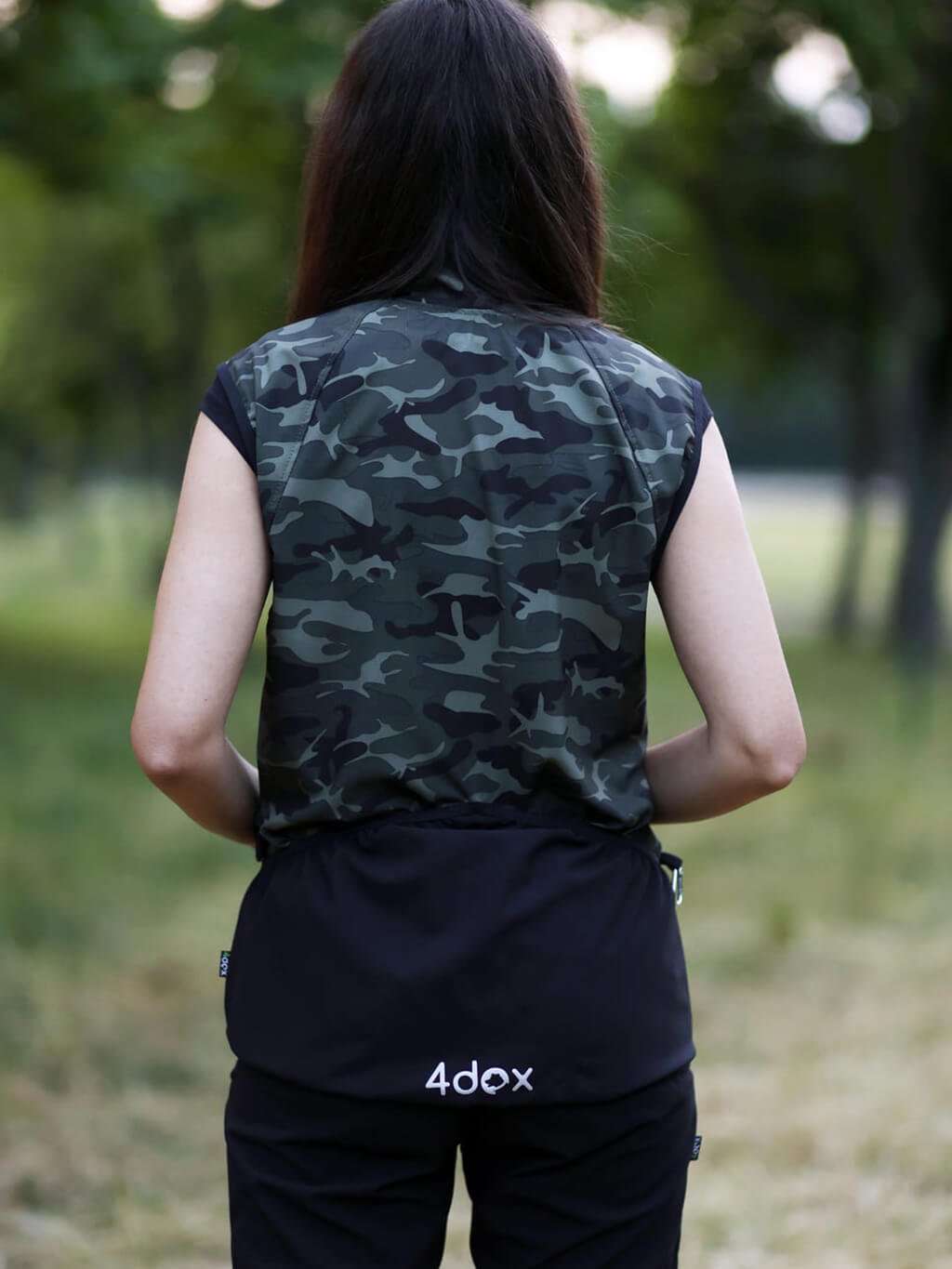 Dames bodywarmer zomer 4dox - camouflage